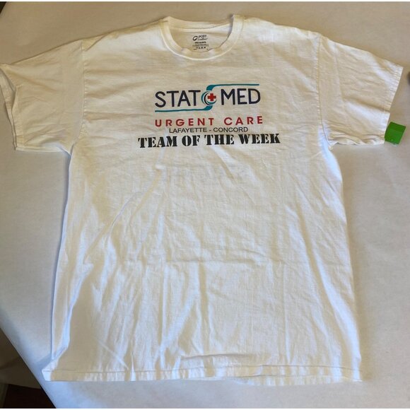 Set Of 3 Gildan Ultra Cotton Graphic T-Shirts In White & Maroon For Men - Picture 2 of 10